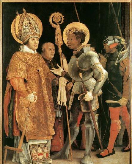 Meeting of St Erasm and St Maurice, Matthias  Grunewald